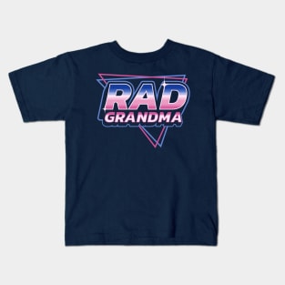 Rad Grandma - 80's Retro Vintage Retrowave Mother's Day Kids T-Shirt